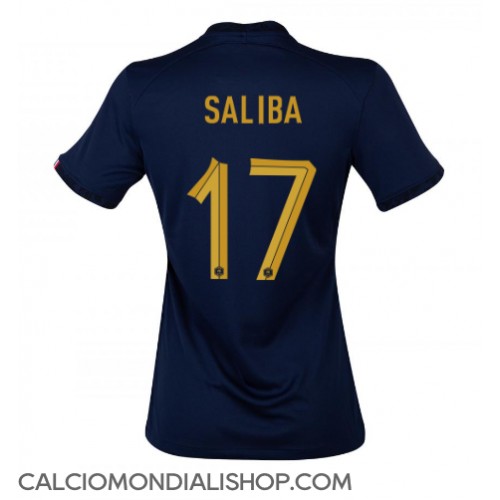 Maglie da calcio Francia William Saliba #17 Prima Maglia Femminile Mondiali 2022 Manica Corta